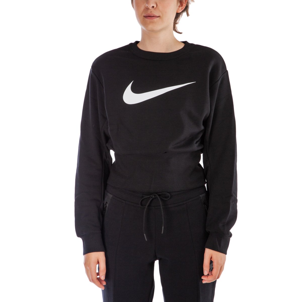 Nike WMNS Sportswear Swoosh Crewneck (Schwarz) - Allike Store