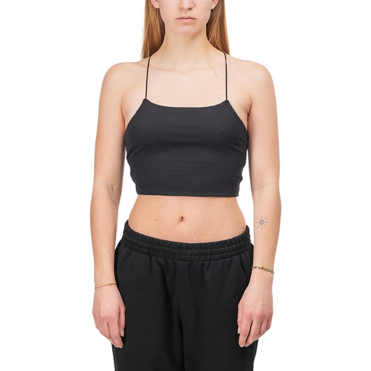 nike wmns yoga luxe strappy cami top schwarz 901299