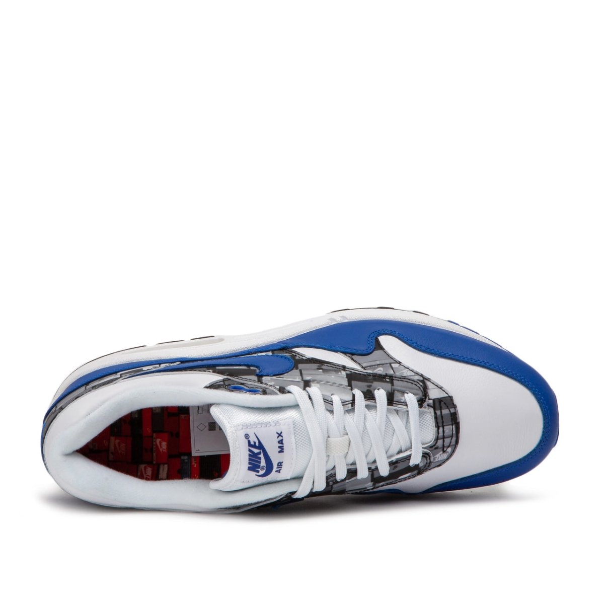Nike x Atmos Air Max 1 Print 'We Love Nike' (Weiß / Blau) - Allike Store