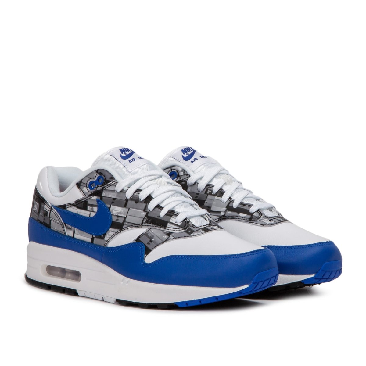 Nike x Atmos Air Max 1 Print 'We Love Nike' (Weiß / Blau) - Allike Store