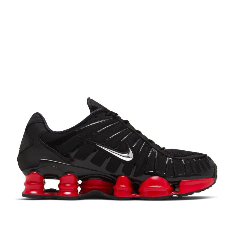 Black and red nike shox online