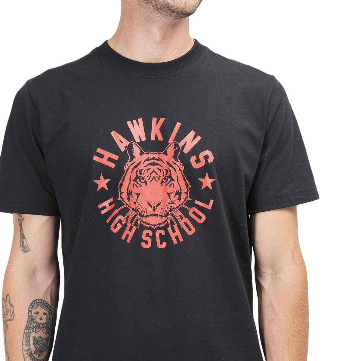 Nike x Stranger Things SS Tee (Schwarz / Rot)  - Allike Store