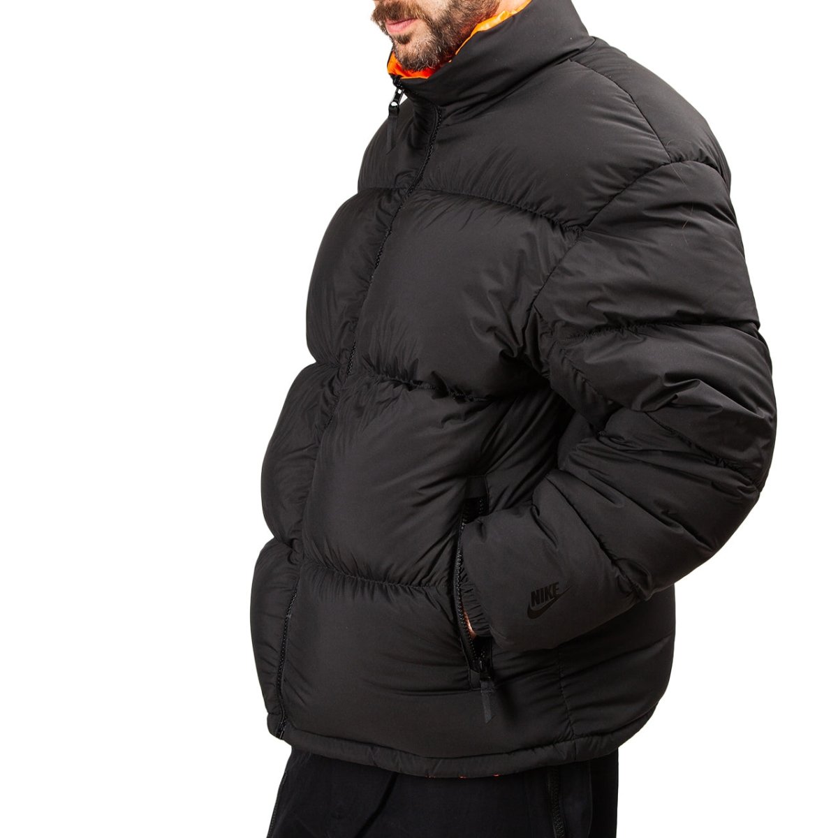 NikeLab NRG Reversible Puffer Jacket (Schwarz / Orange)  - Allike Store