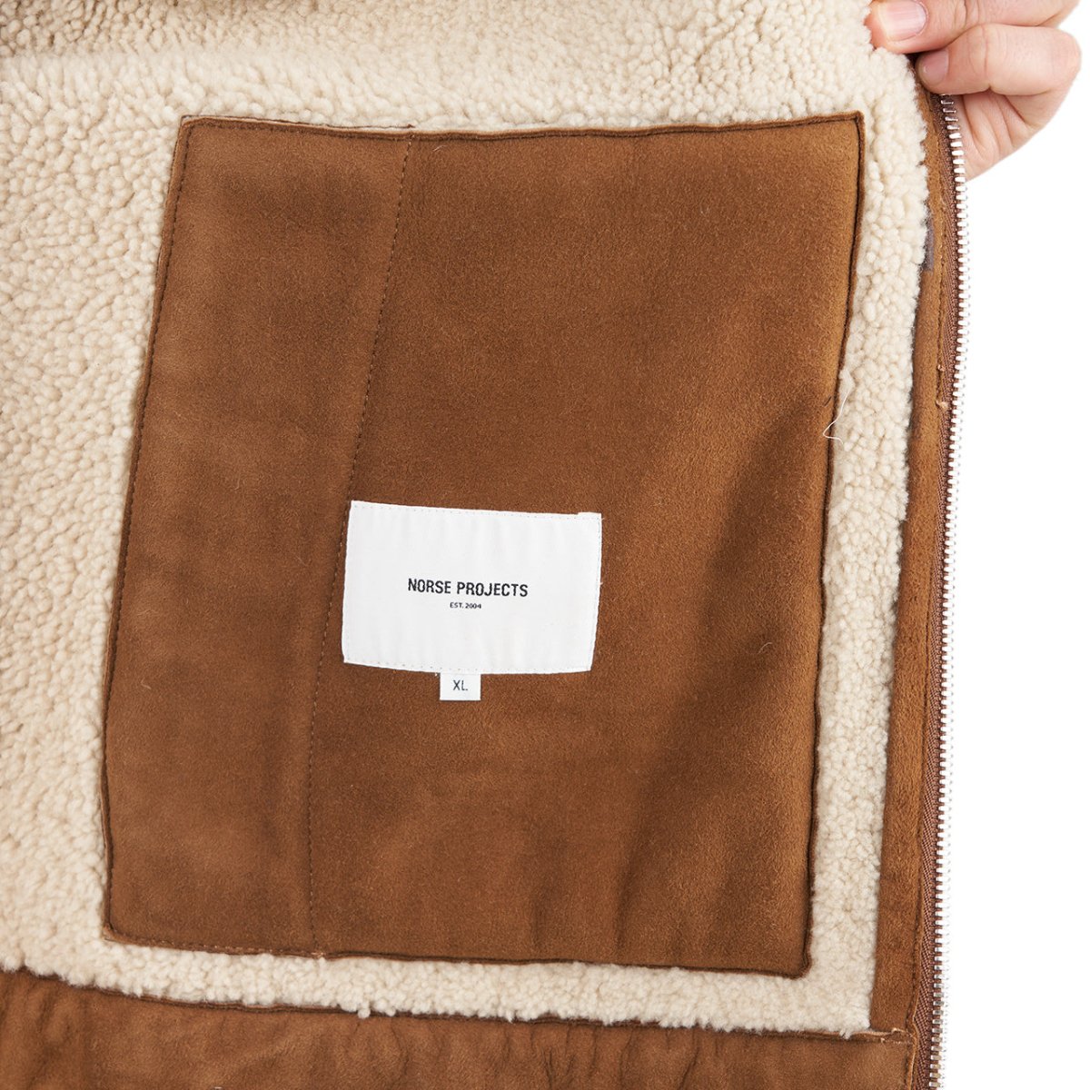 Norse Projects Elliot Shearling Jacket (Camel) - Allike Store