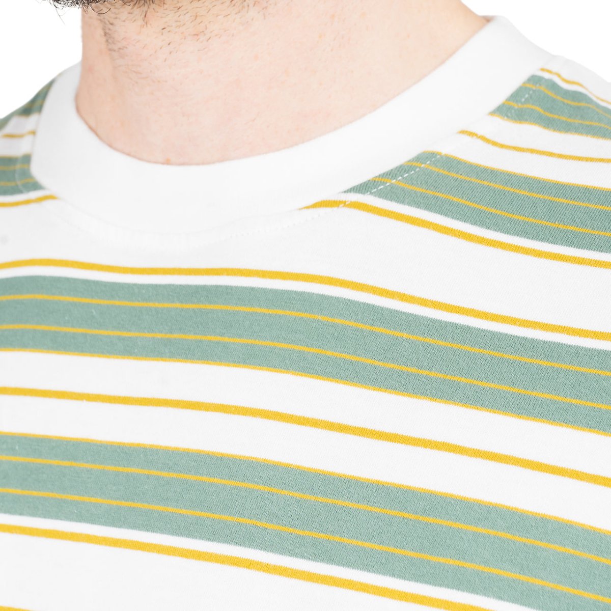 Norse Projects Johannes Multi Stripe T-Shirt (Grün / Weiß) - Allike Store