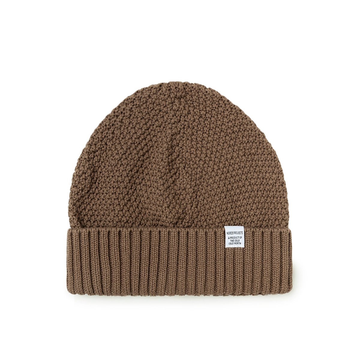 Norse Projects Norse Moss Stitch Beanie (Hellbraun)  - Allike Store