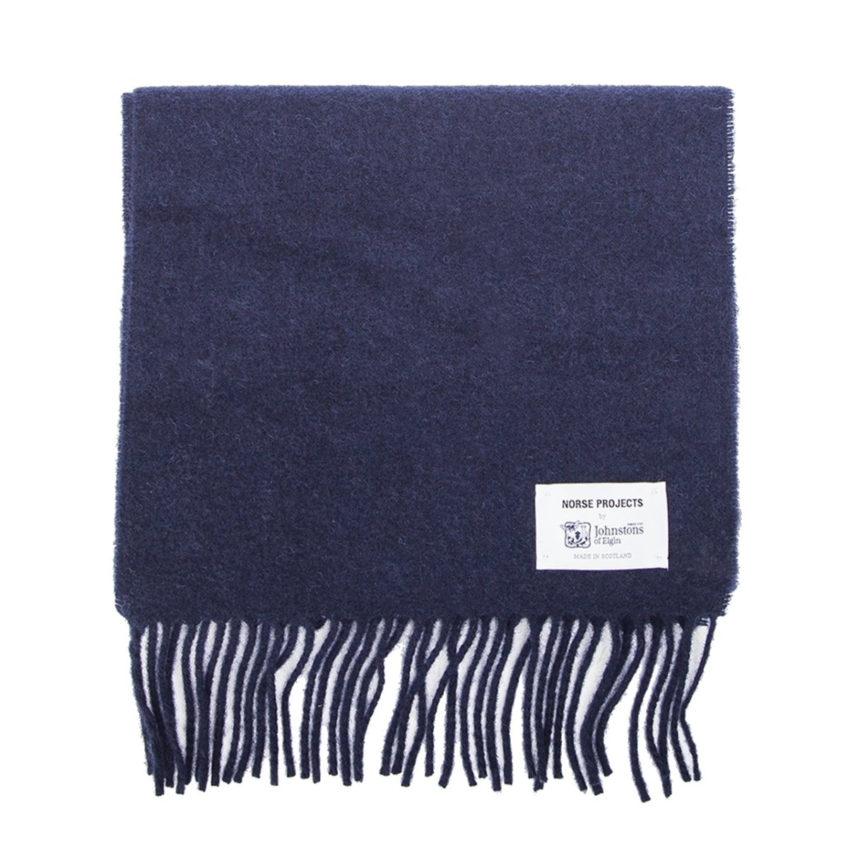 Norse Projects Norse x Johnstons Lambswool Scarf (Navy) - Allike Store