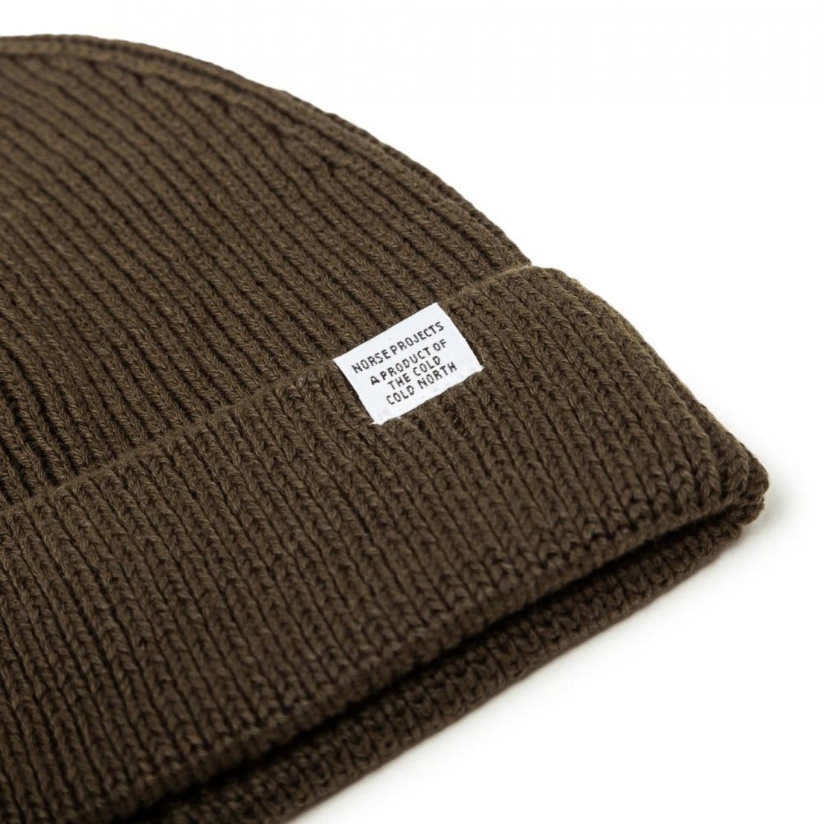 Norse Projects Short Beanie (Olivgrün) - Allike Store