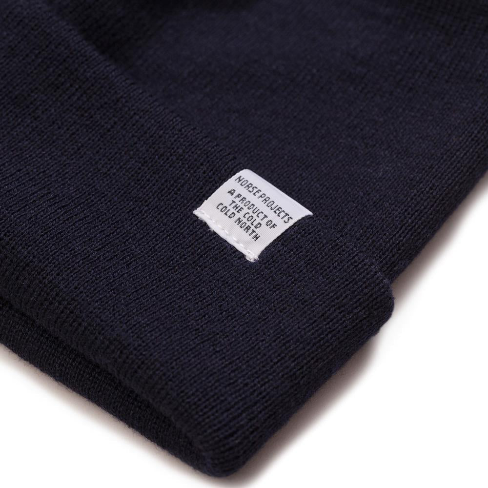 Norse Projects Top Beanie (Navy) - Allike Store