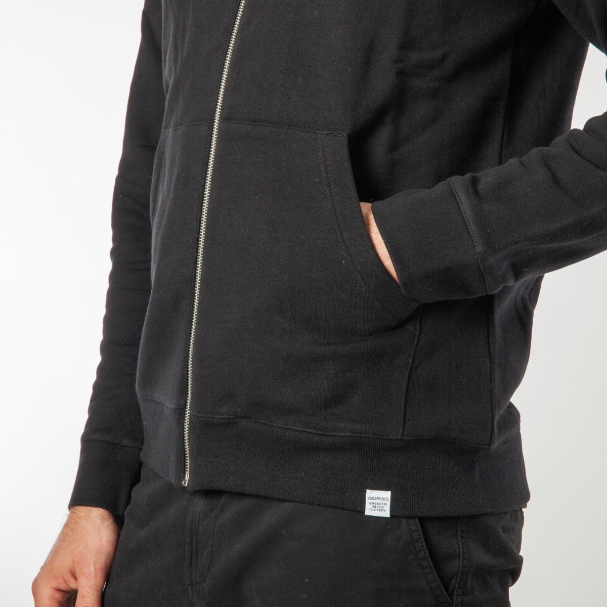 Norse Projects Vagn Zip Hoodie (Schwarz) - Allike Store