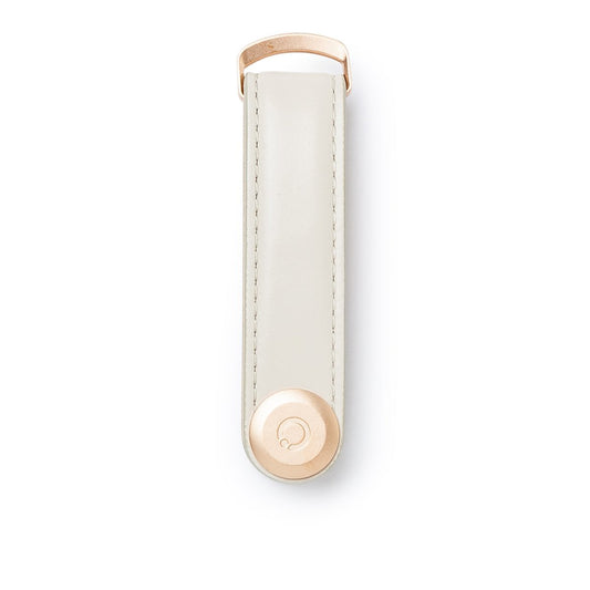 Orbitkey Leather Key Organiser (Grau / Rose)  - Allike Store