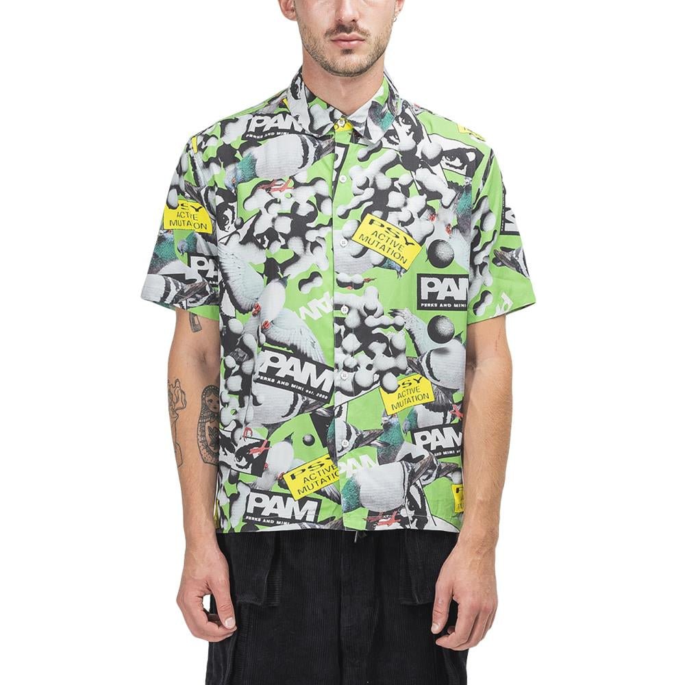 P.A.M. Collage Short Sleeve Shirt (Grün) - Allike Store
