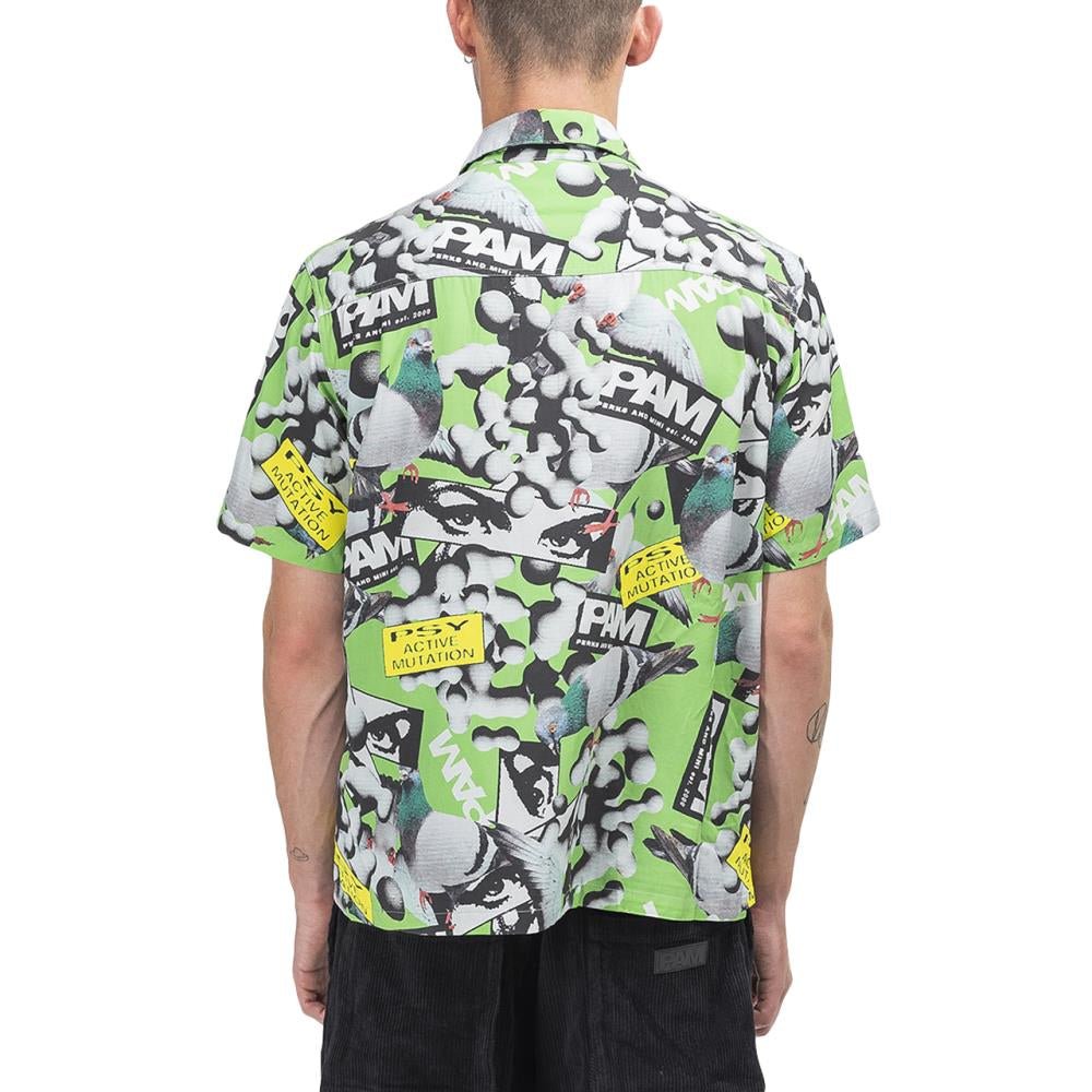 P.A.M. Collage Short Sleeve Shirt (Grün) - Allike Store