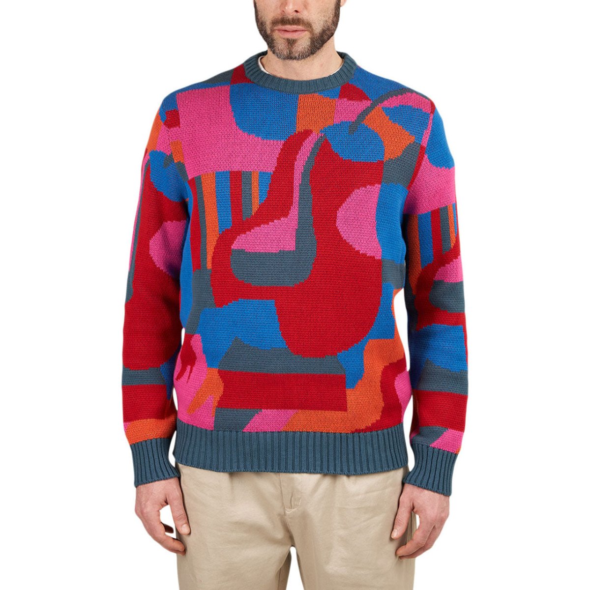 Parra Sitting Pear Pattern Knitted Pullover (Multi) - Allike Store