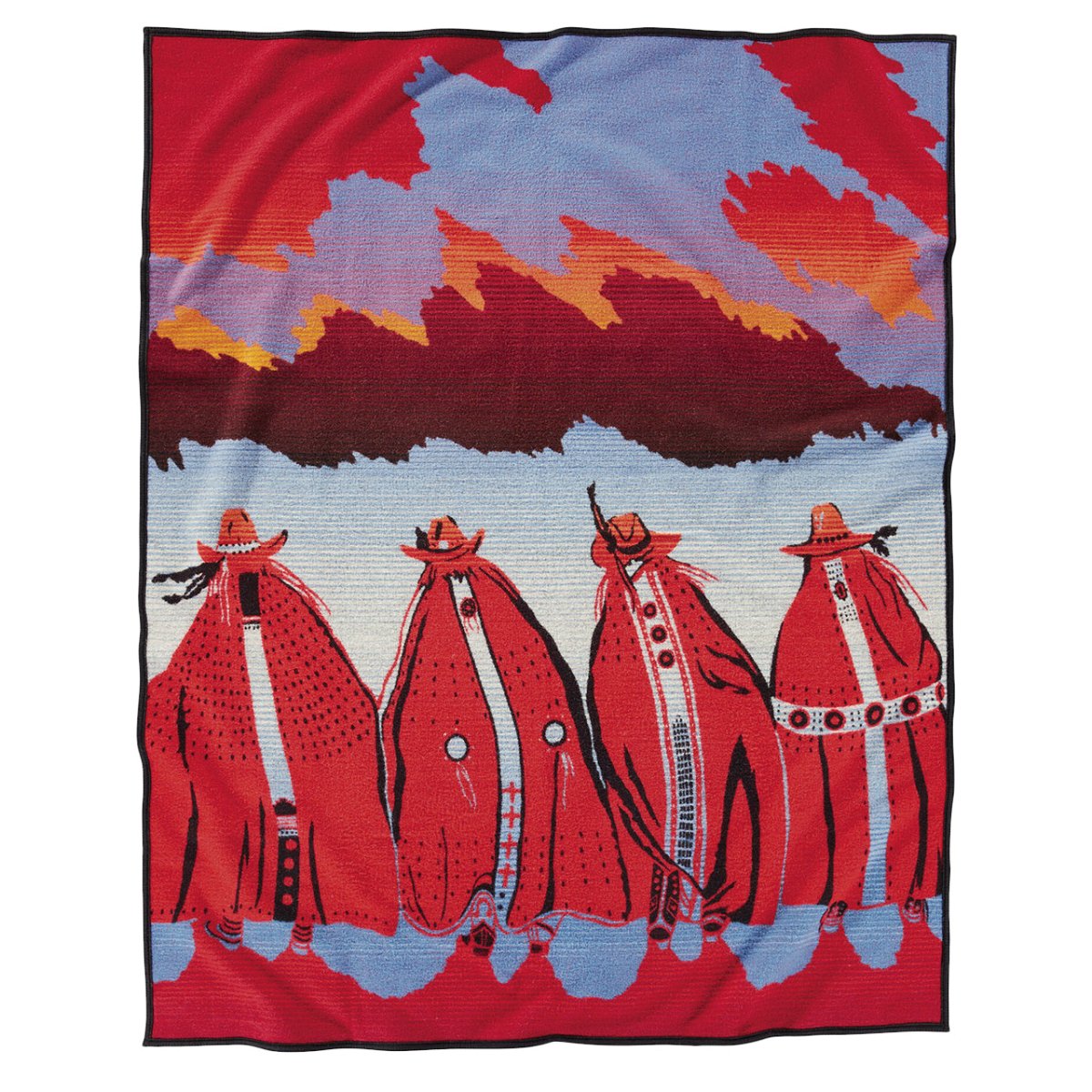 Pendleton Rodeo Sisters Blanket (Rot / Orange) - Allike Store