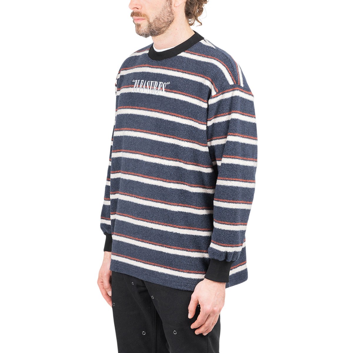 Pleasures Ace Reverse Fleece Crewneck (Multi)  - Allike Store