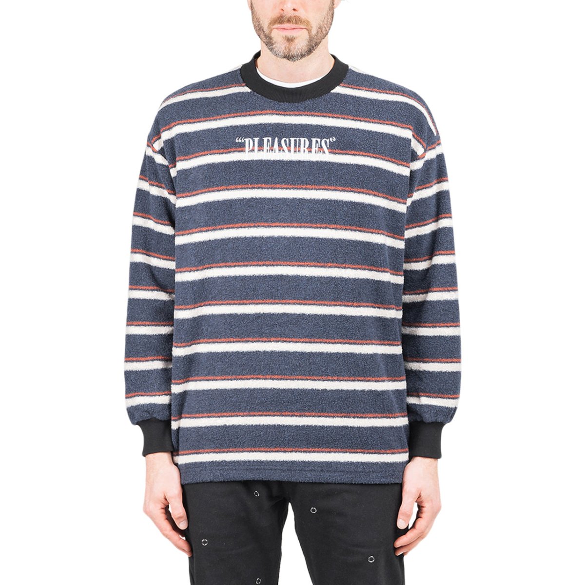 Pleasures Ace Reverse Fleece Crewneck (Multi) - Allike Store