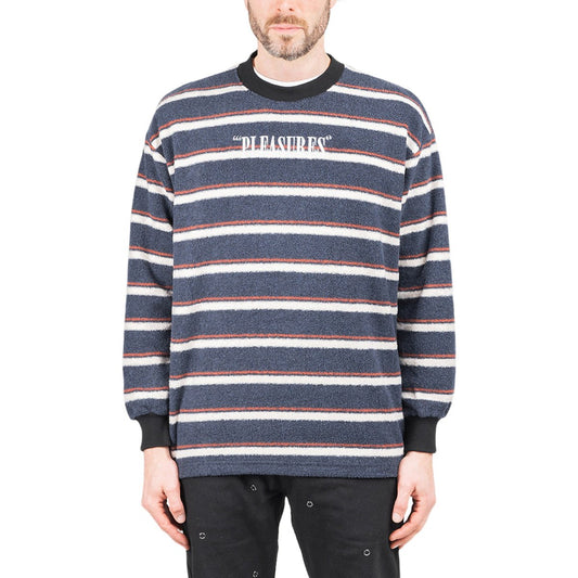 Pleasures Ace Reverse Fleece Crewneck (Multi)  - Allike Store