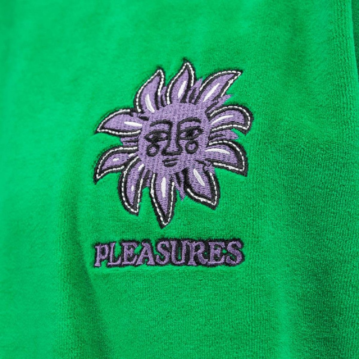 Pleasures Bright Velour Shirt (Grün) - Allike Store