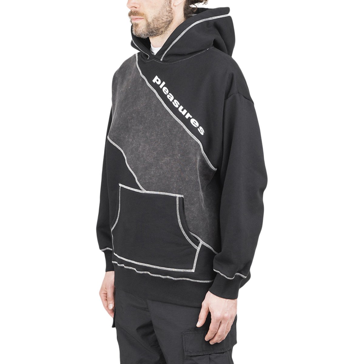 Pleasures Collapse Hoodie (Schwarz)  - Allike Store