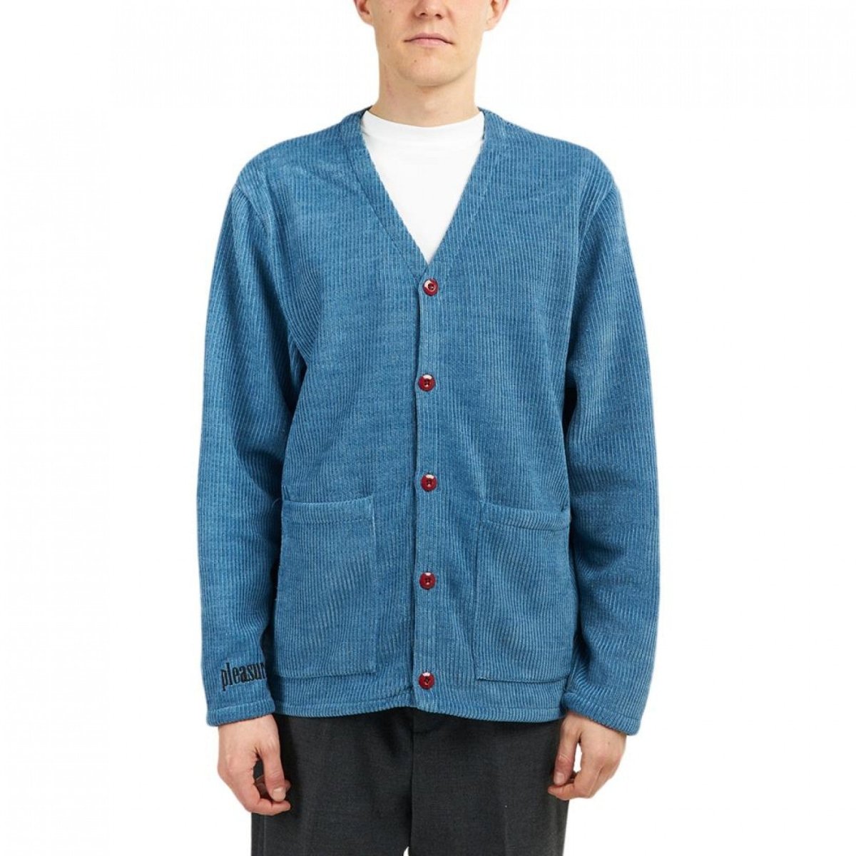 Pleasures Falling Cardigan Sweater (Blau) - Allike Store