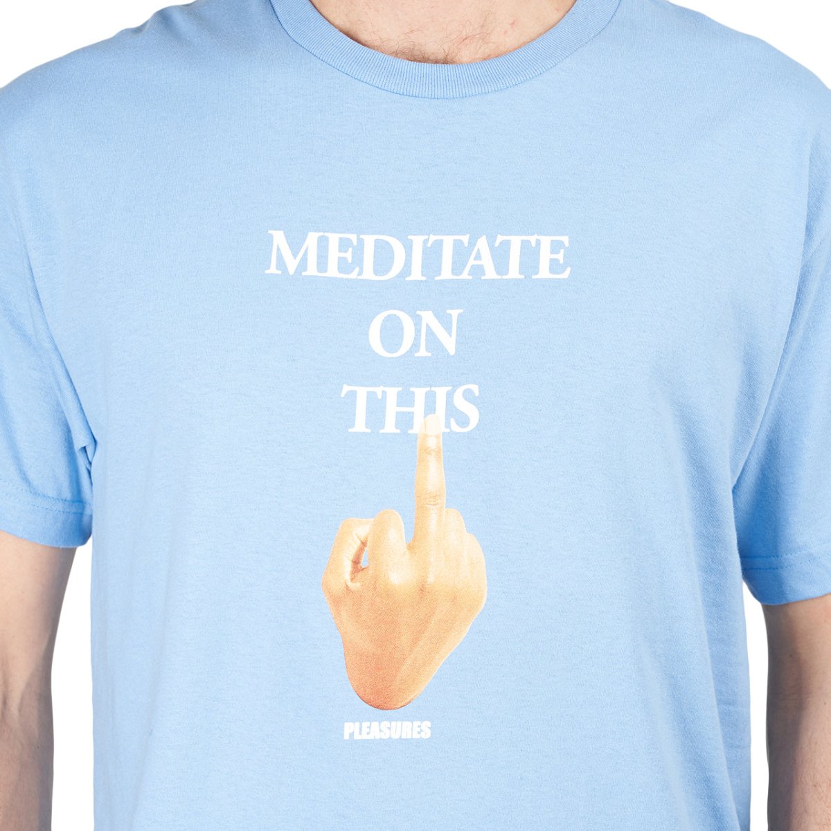 Pleasures Message T-Shirt (Blau) - Allike Store
