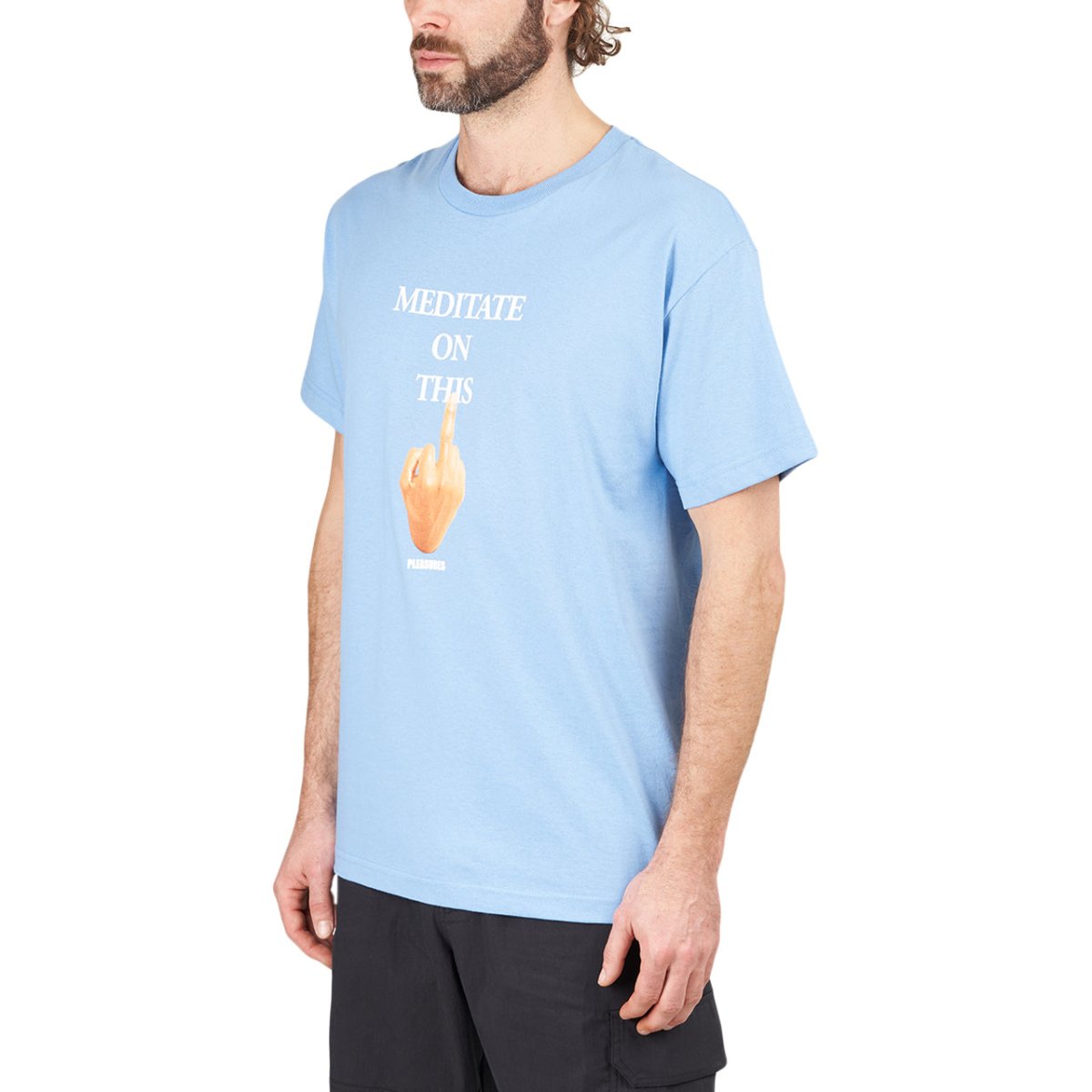 Pleasures Message T-Shirt (Blau) - Allike Store