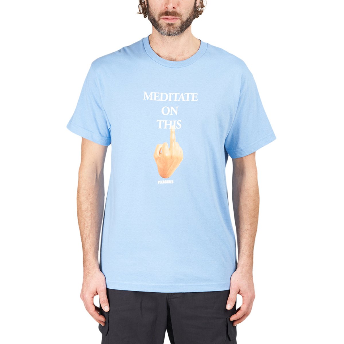 Pleasures Message T-Shirt (Blau) - Allike Store