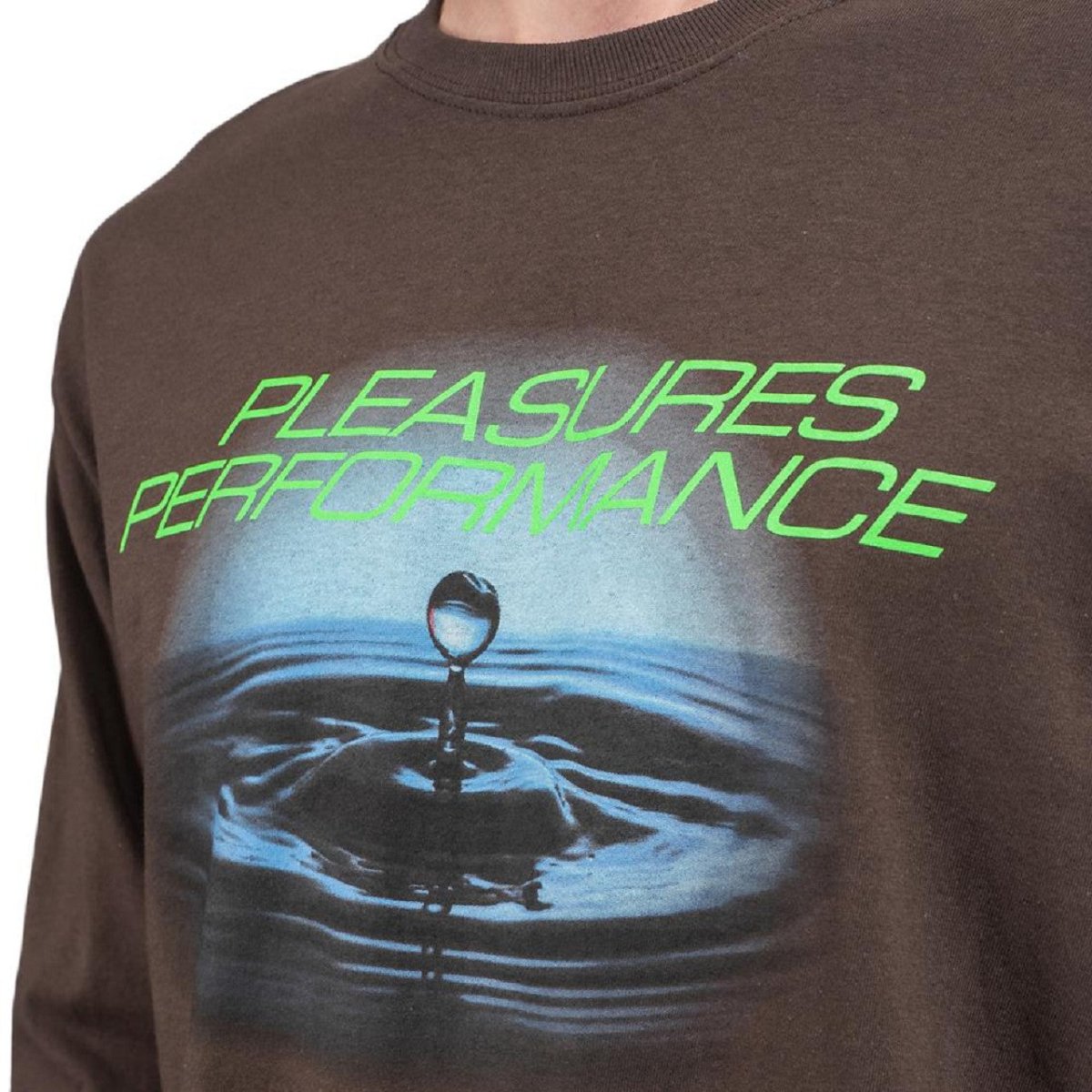 Pleasures Performance Longsleeve (Braun) - Allike Store