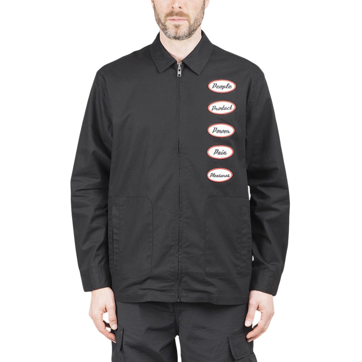 Pleasures Power Gas Station Jacket (Schwarz) - Allike Store