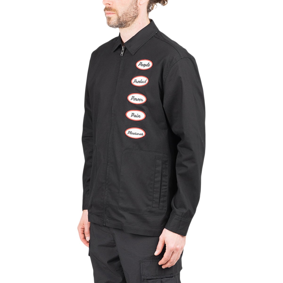 Pleasures Power Gas Station Jacket (Schwarz) - Allike Store