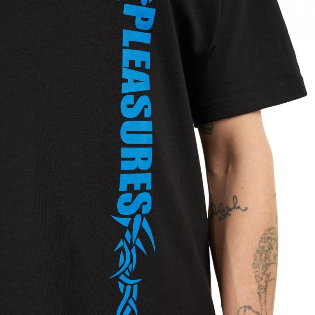 Pleasures Razor Logo T-Shirt (Schwarz) - Allike Store