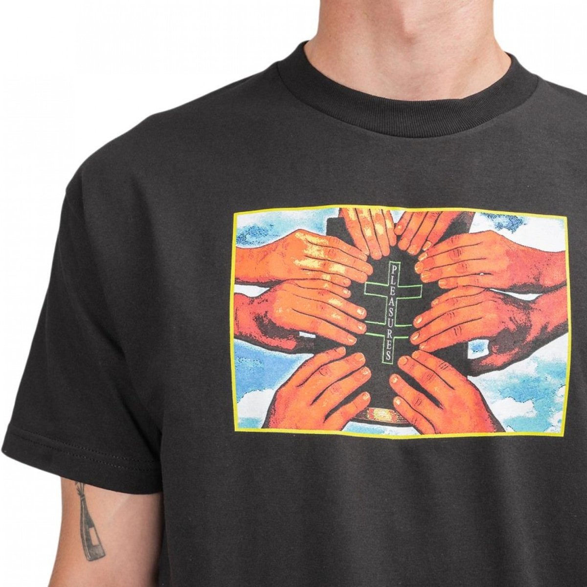 Pleasures Sharing T-Shirt (Schwarz) - Allike Store