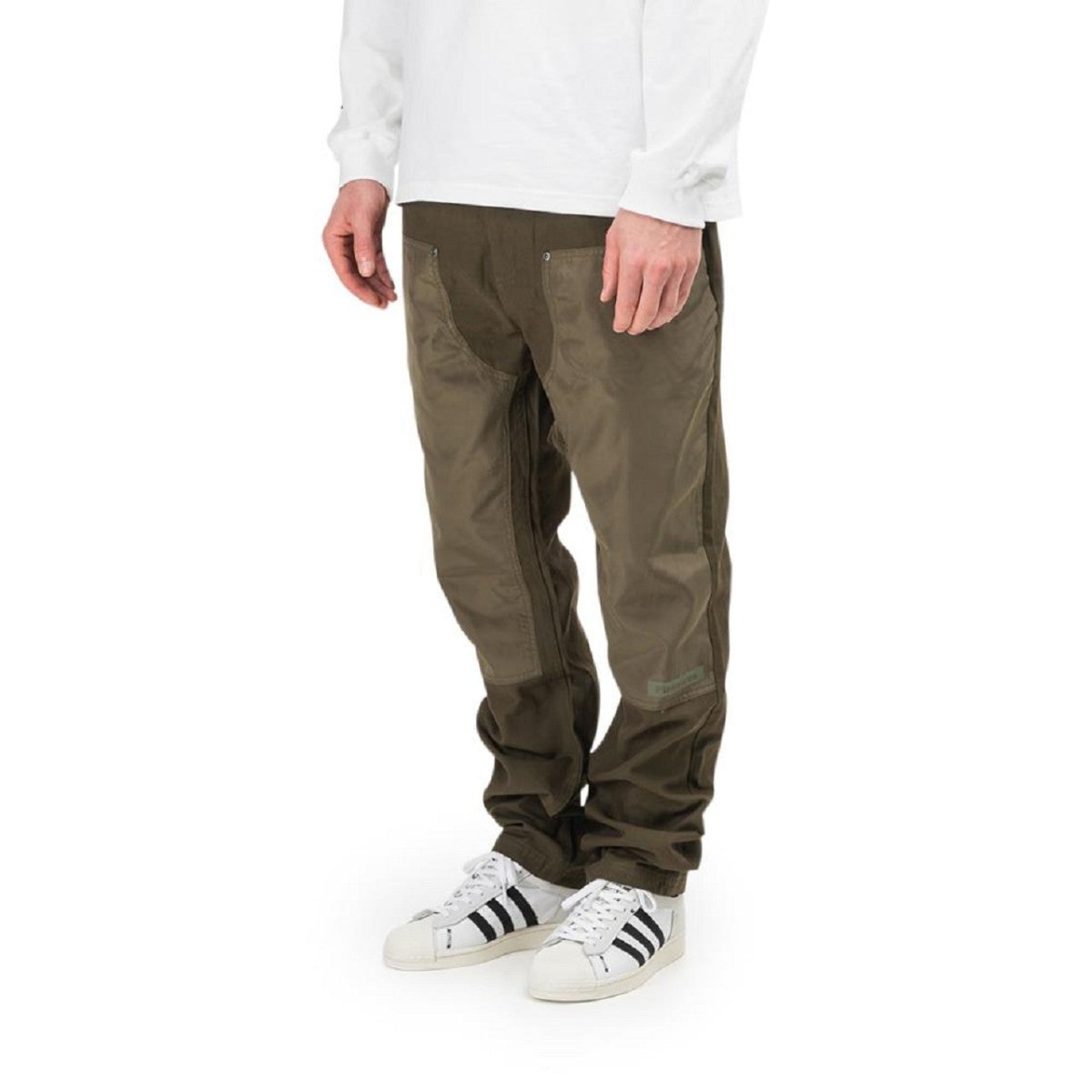 Pleasures Simulation Double Knee Pant (Olive) - Allike Store