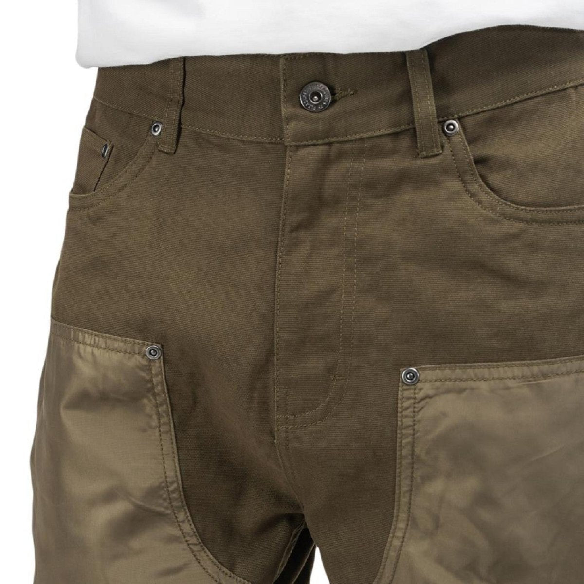 Pleasures Simulation Double Knee Pant (Olive) - Allike Store