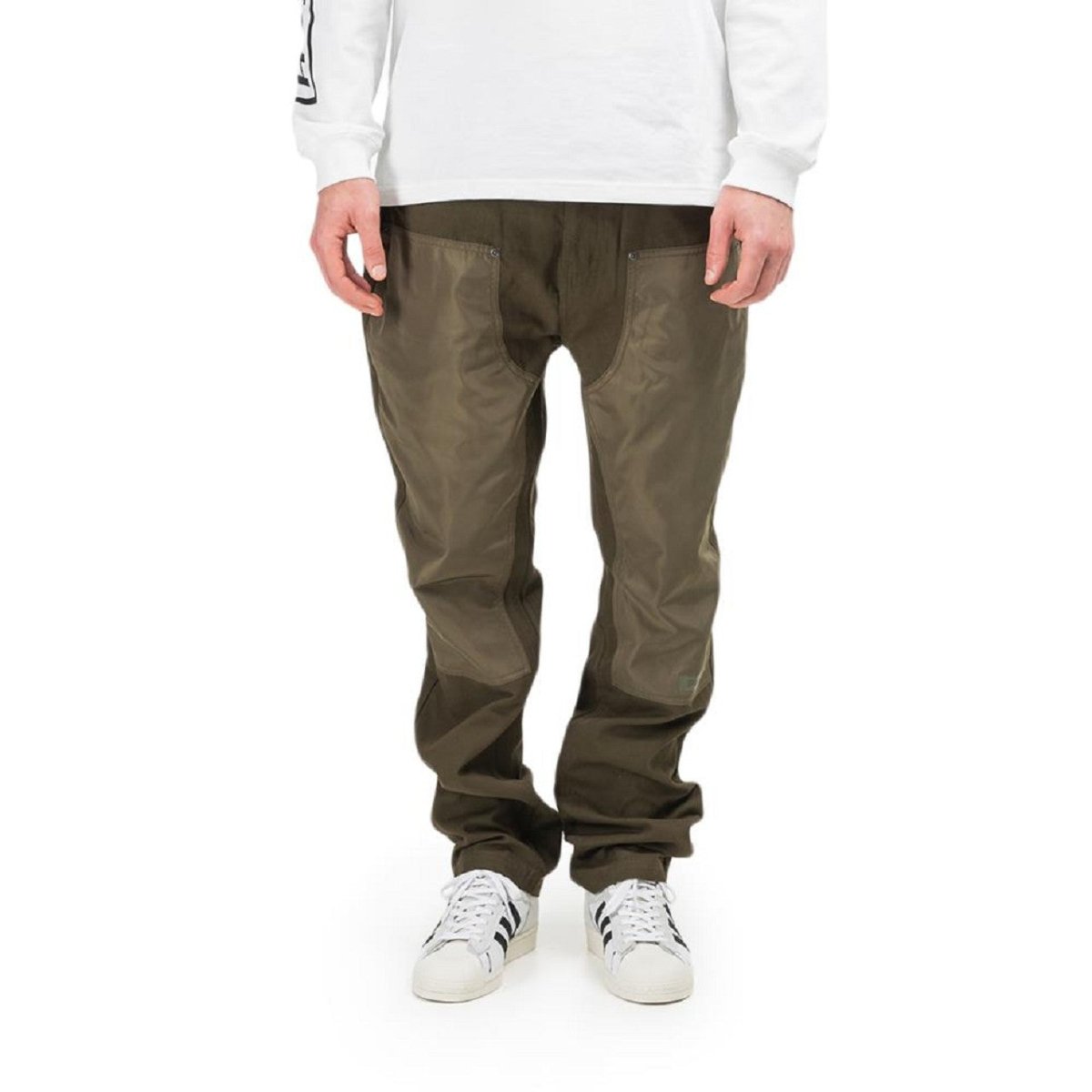 Pleasures Simulation Double Knee Pant (Olive) - Allike Store