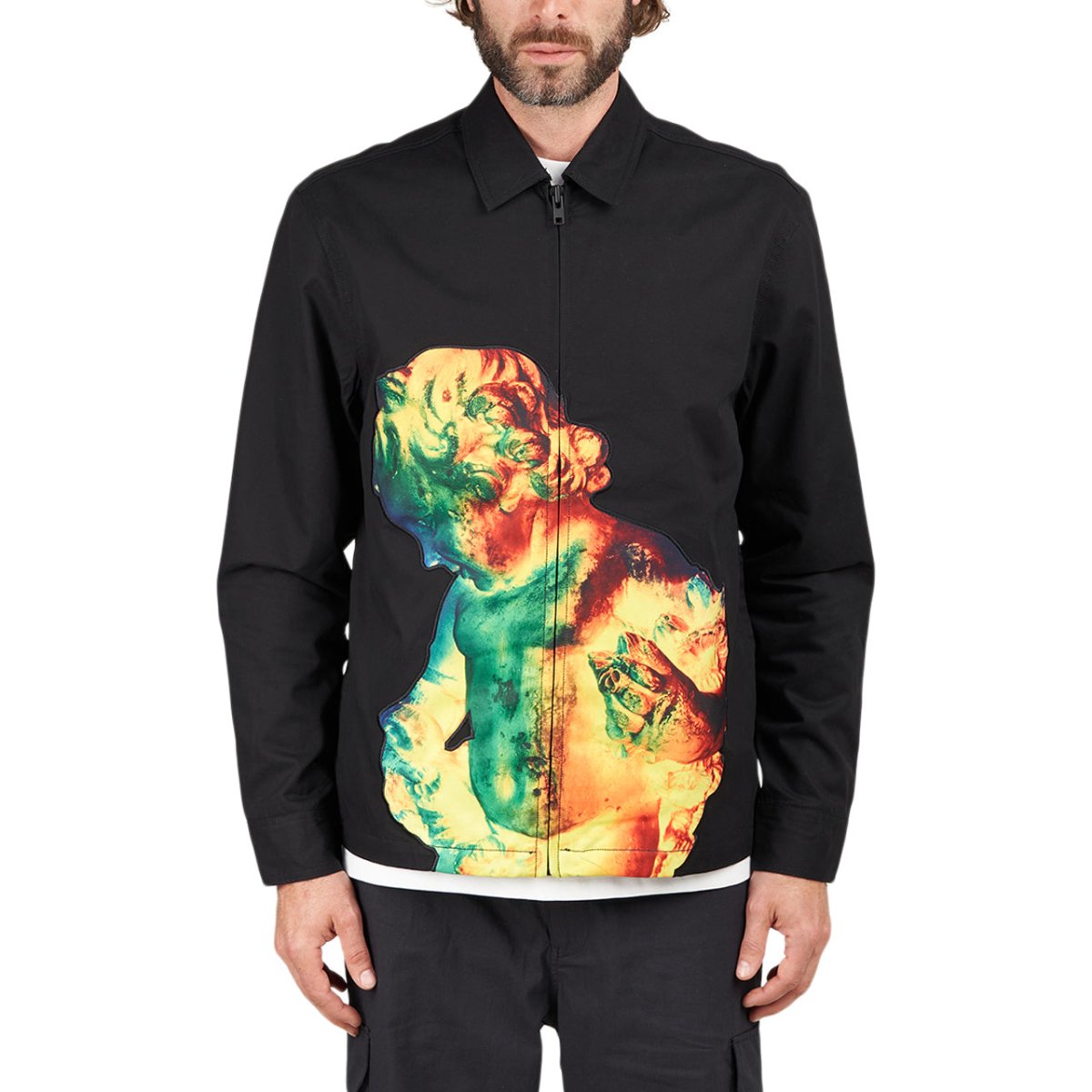 Pleasures Technique Work Jacket(Schwarz) - Allike Store