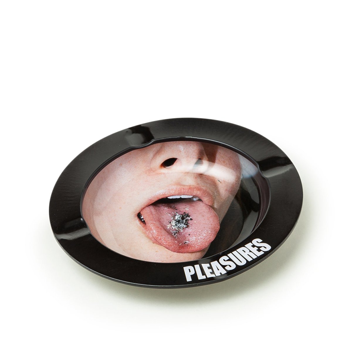 Pleasures Tongue Tin Ashtray (Schwarz) - Allike Store