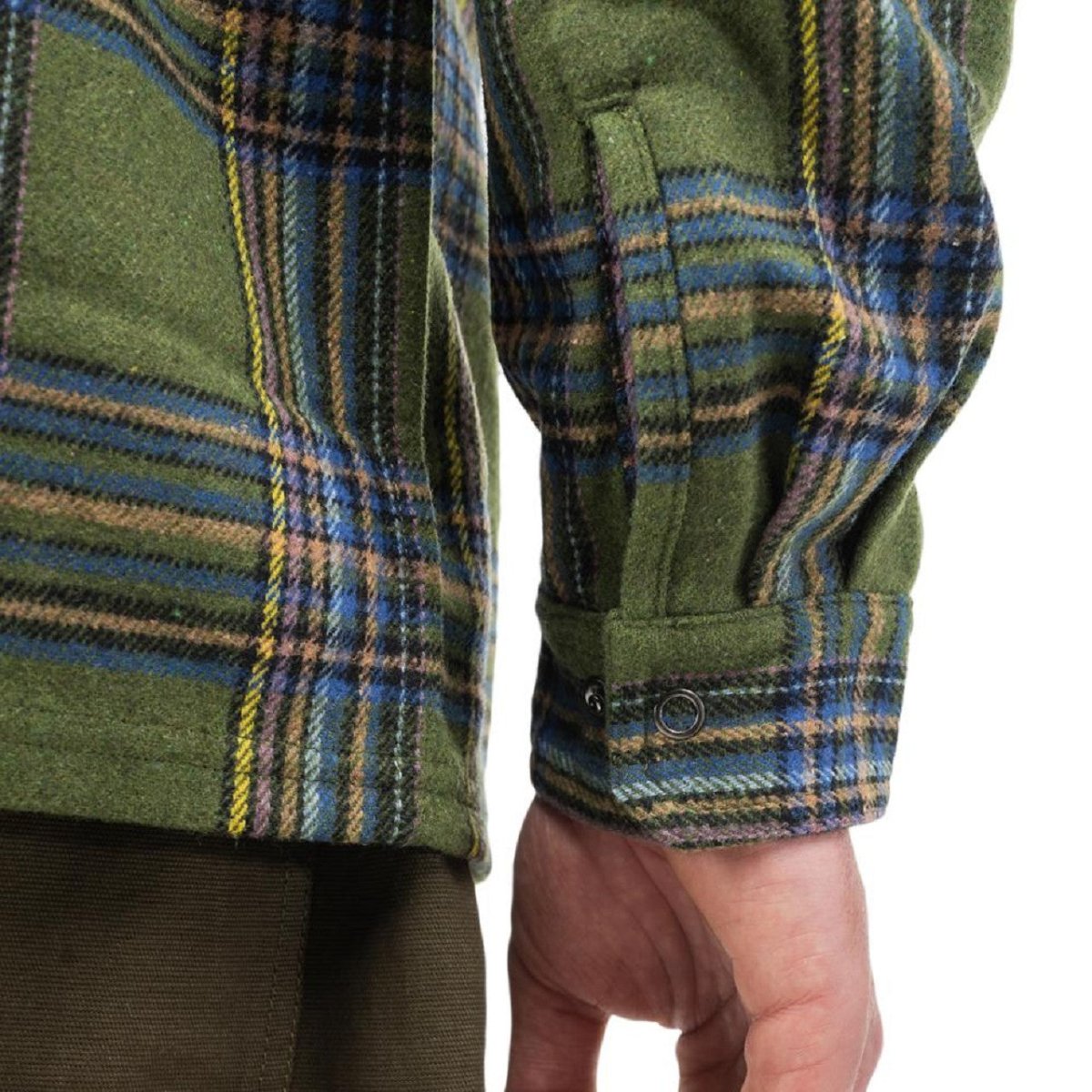 Pleasures Widow Heavyweight Flannel Shirt (Grün) - Allike Store
