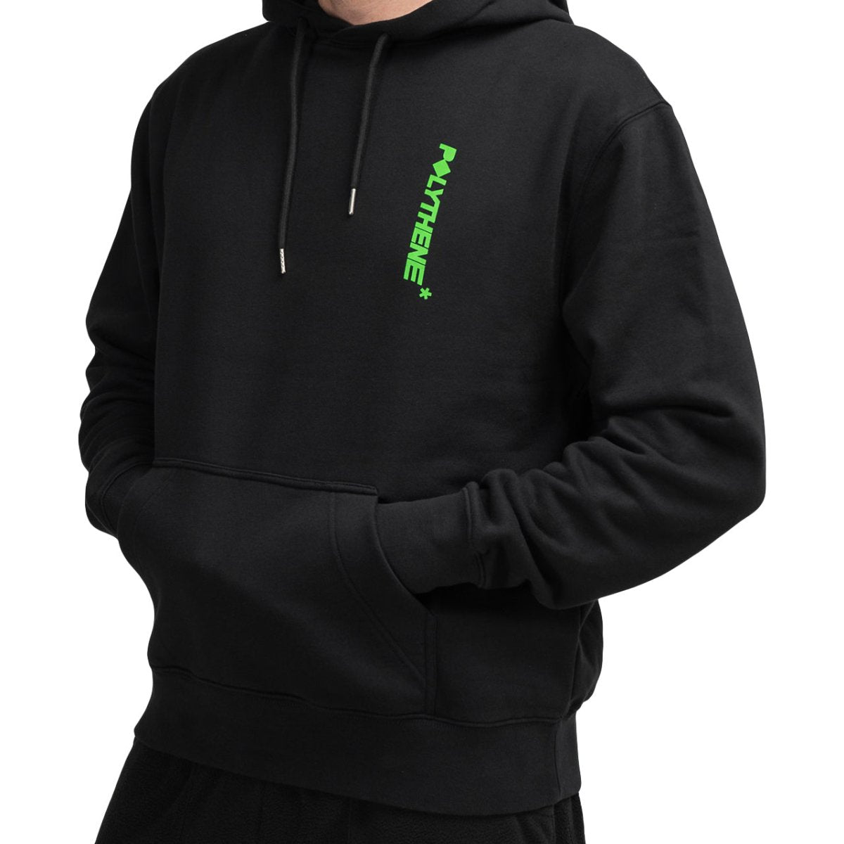 Polythene* Optics Logo Hoodie (Schwarz / Grün) - Allike Store