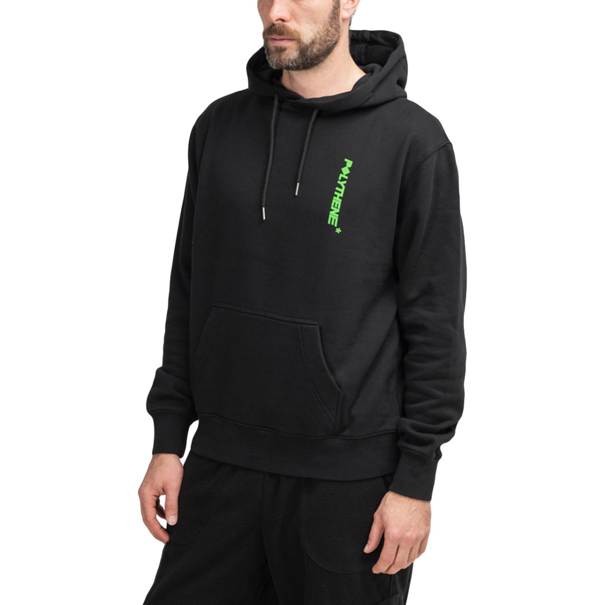 Polythene* Optics Logo Hoodie (Schwarz / Grün) - Allike Store