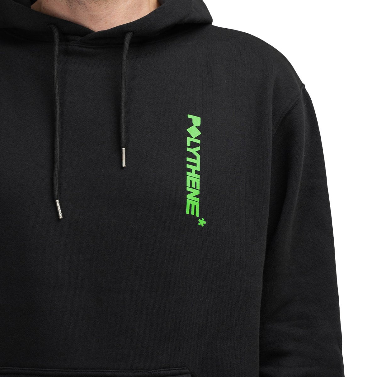 Polythene* Optics Logo Hoodie (Schwarz / Grün) - Allike Store
