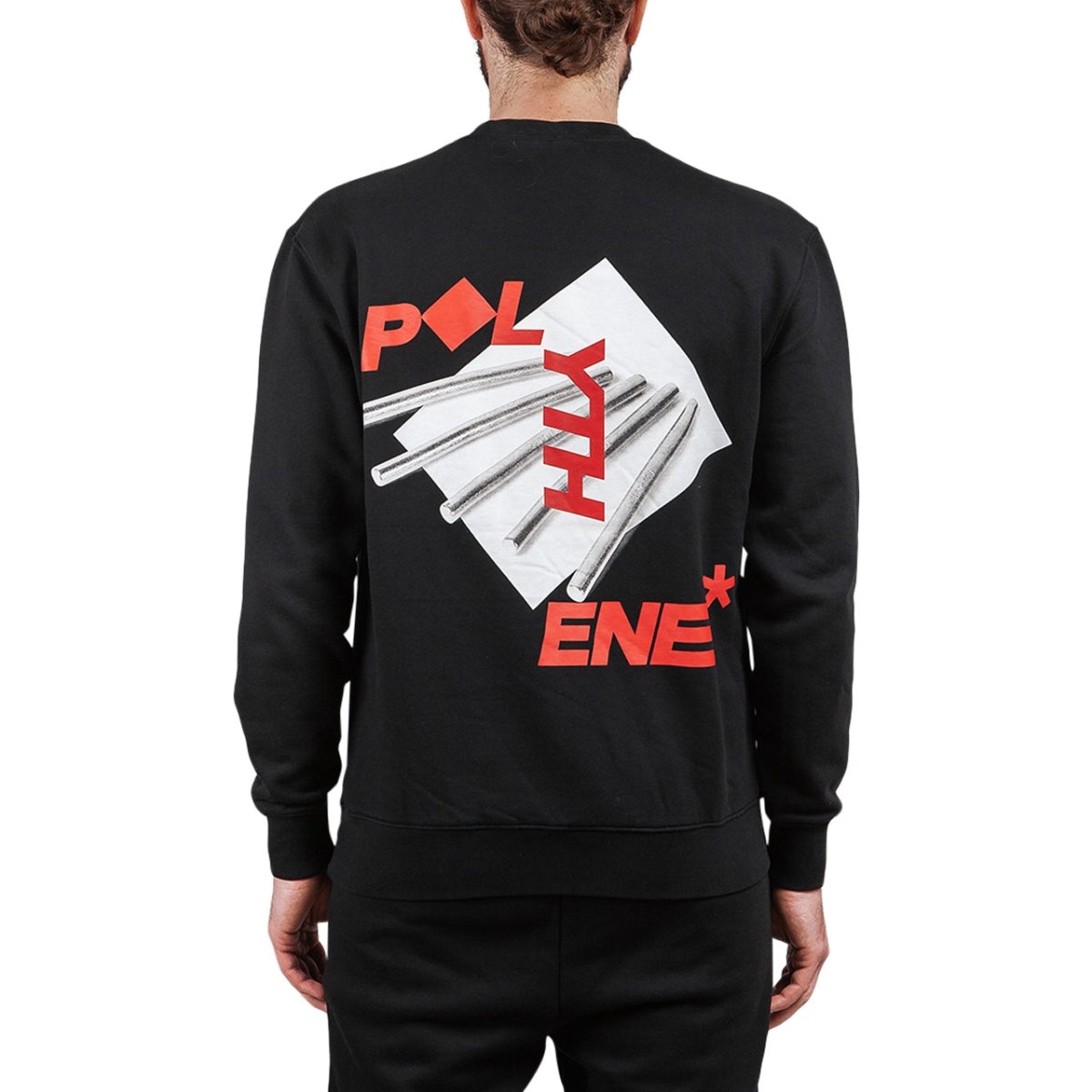 Polythene* Optics Metal Rod Crewneck Sweater (Schwarz) - Allike Store