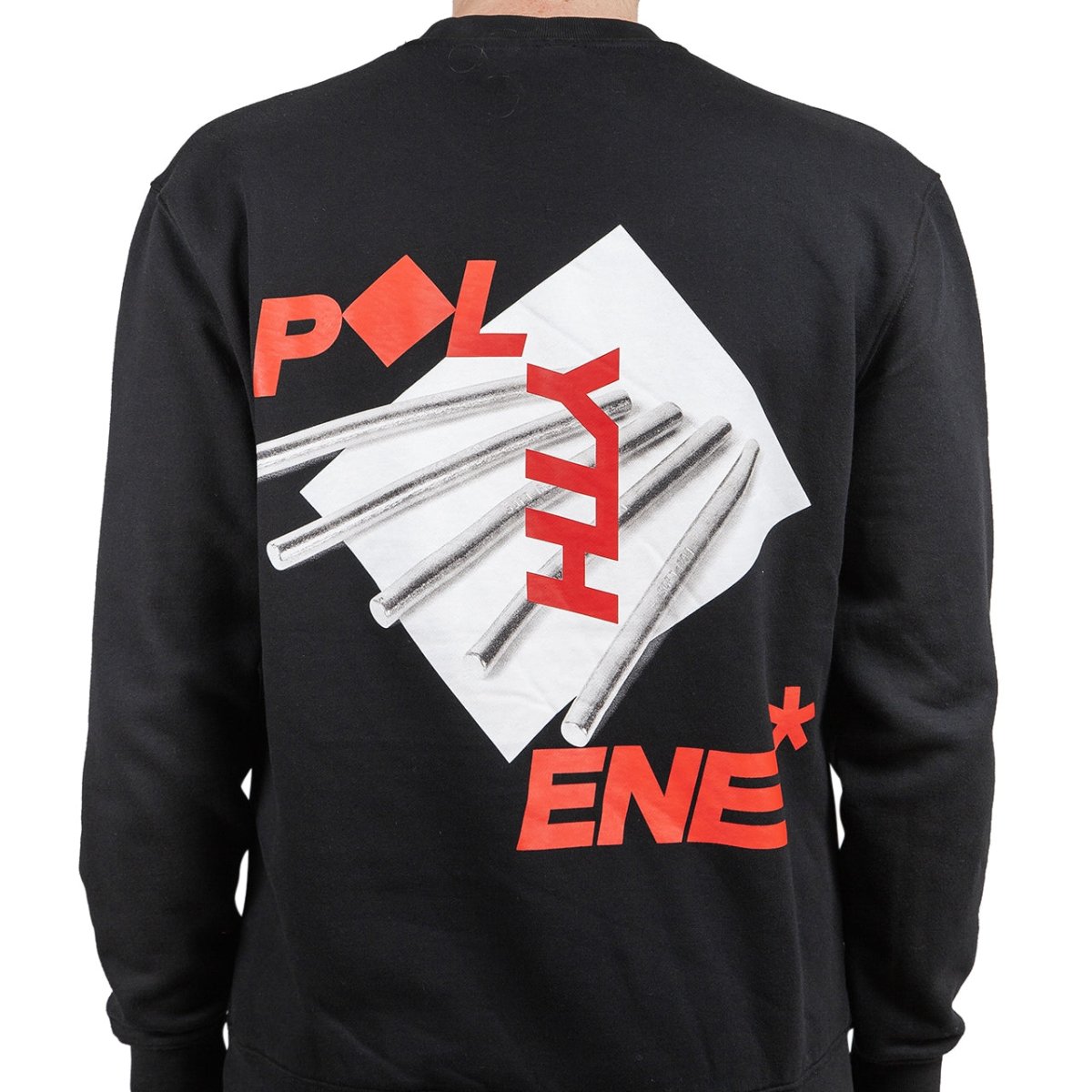Polythene* Optics Metal Rod Crewneck Sweater (Schwarz) - Allike Store