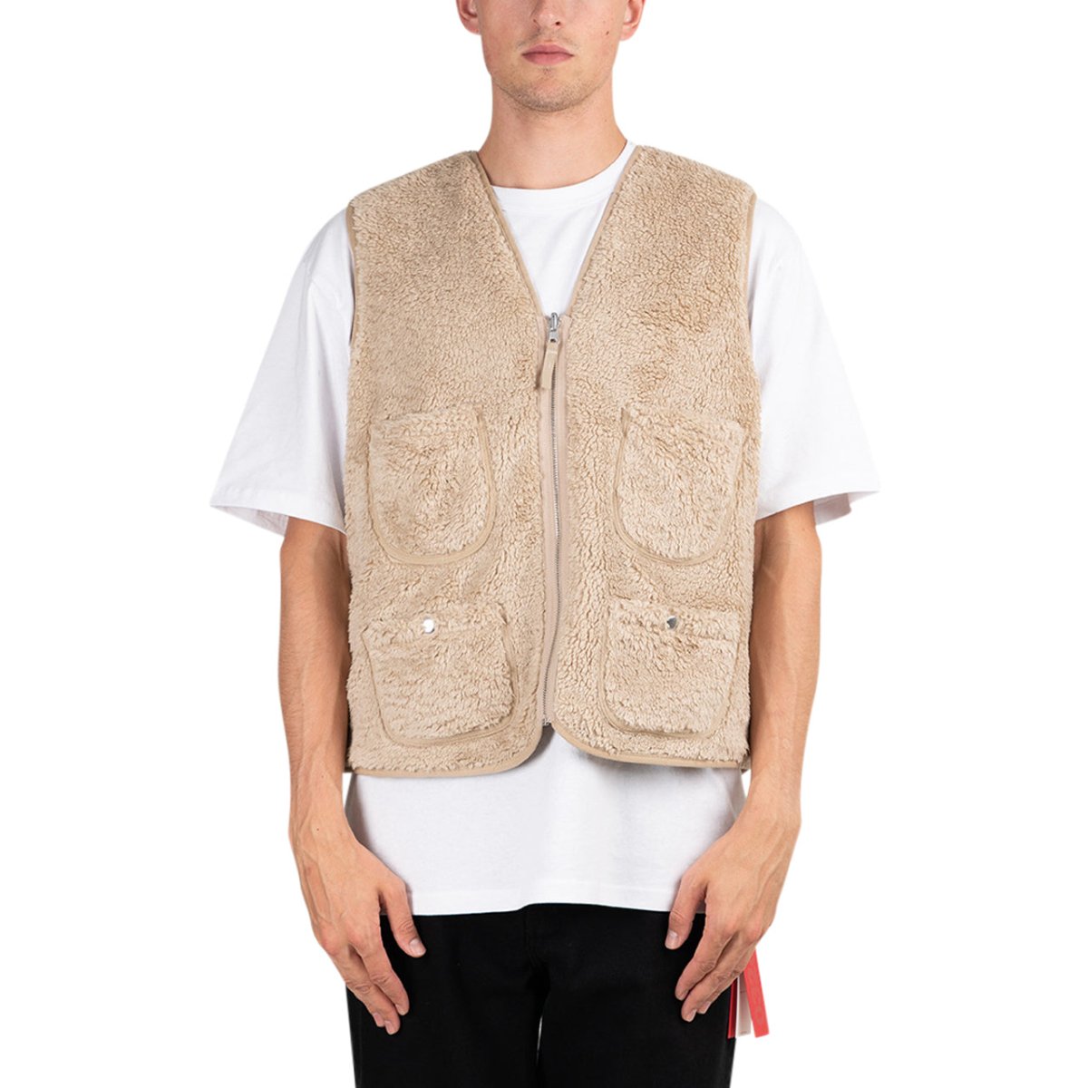 Pop Trading Company Harold Reversible Vest (Beige) POPAW22