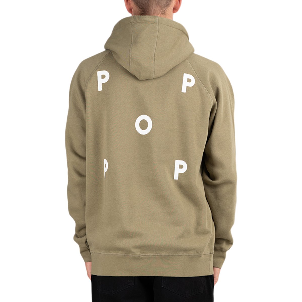 Pop Trading Company Logo Hooded Sweat (Oliv) - Allike Store
