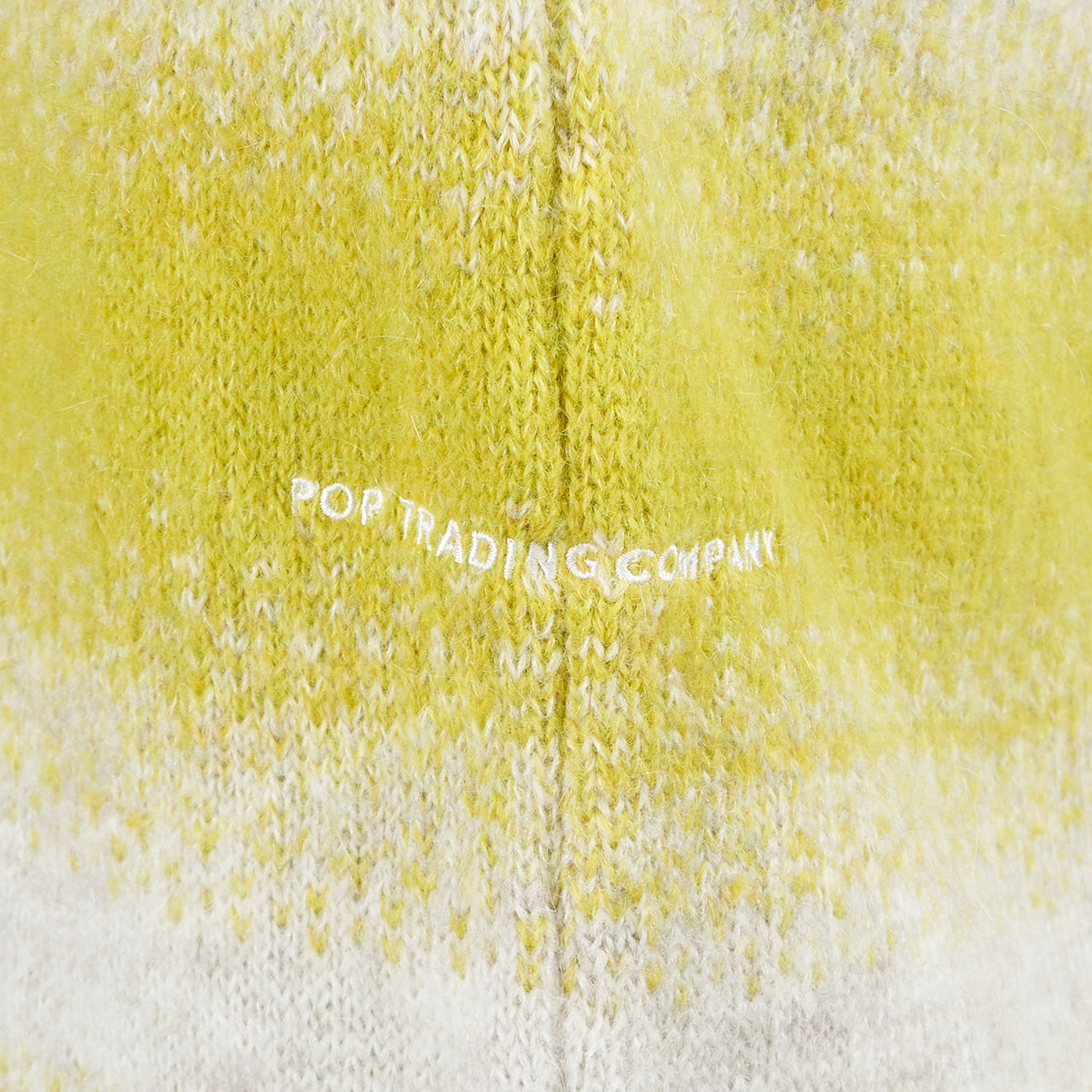 Pop Trading Company Knitted Cardigan (Grün / Beige) - Allike Store