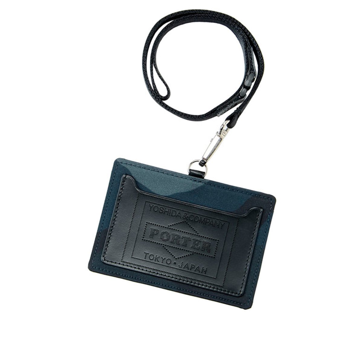 Porter by Yoshida Camouflage Wallet ID Case (Navy) - Allike Store