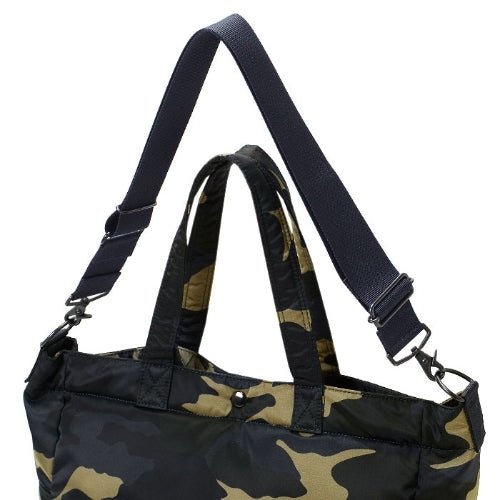 Porter by Yoshida Counter Shade 2 Way Tote Bag (Woodland Khaki) - Allike Store