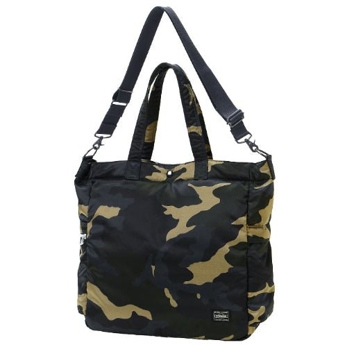 Porter by Yoshida Counter Shade 2 Way Tote Bag (Woodland Khaki)  - Allike Store